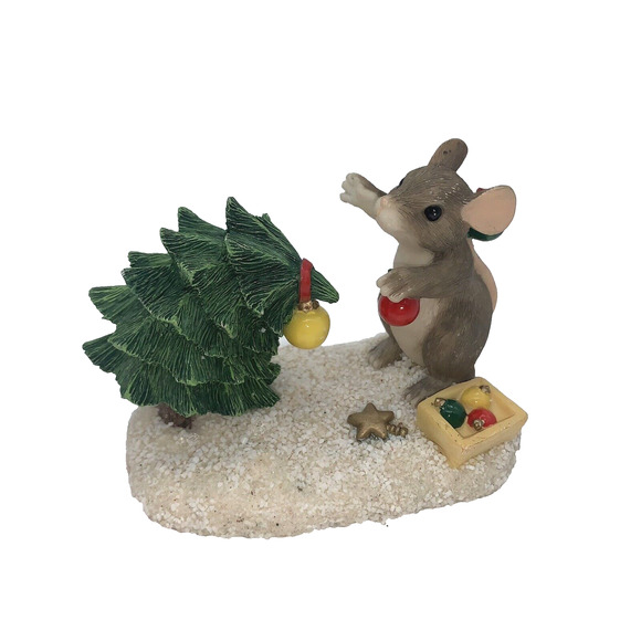 Charming Tails Please Just One More Mouse Figurine 87/625 Christmas Tree Trim - Picture 1 of 5